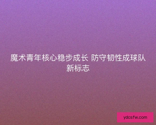 魔术青年核心稳步成长 防守韧性成球队新标志